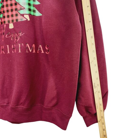 Ugly Christmas Sweater Womens Tree Sweater Long Sleeve Crewneck Pullover Size M - Picture 9 of 9